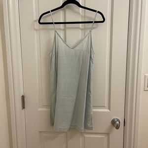 Aritzia Wilfred tank denim dress